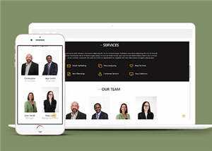 商业贸易服务展示HTML网页模板下载 - 项目资源网