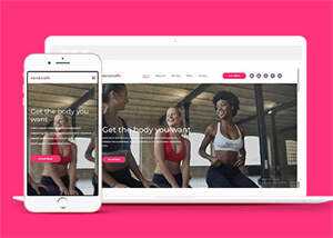 宽屏减脂瘦身运动计划网站模板 - 项目资源网