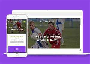 绿色足球竞技俱乐部网站模板 - 项目资源网