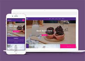 面包烘焙品牌加盟网站模板下载 - 项目资源网