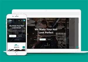 时尚美发理发博客HTML5网站模板 - 项目资源网