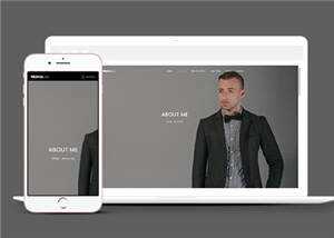 简约企业项目展示响应式网站模板下载 - 项目资源网