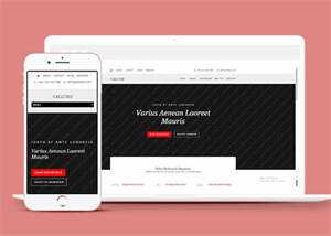 唯美休闲小清新网站模板下载 - 项目资源网