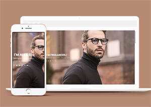 开发者web简历作品网页模板 - 项目资源网