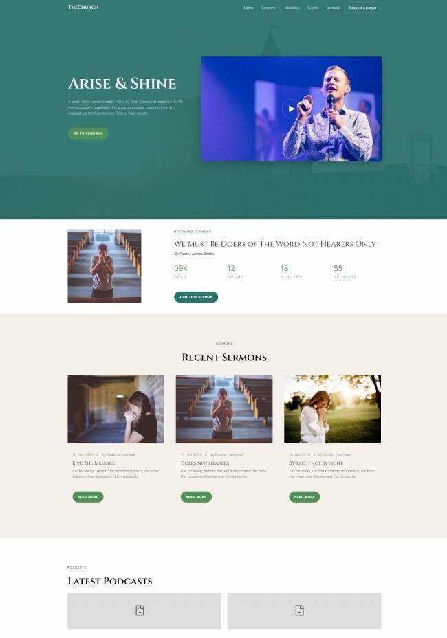 HTML5祈祷祷告线上网站模板 - 项目资源网