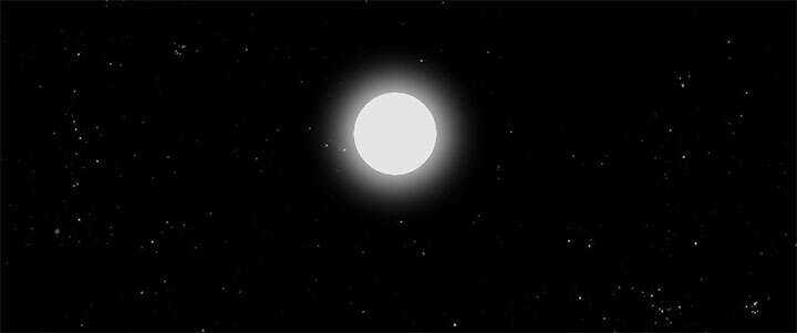 css3黑夜星空月亮发光星星闪烁动画特效 - 项目资源网