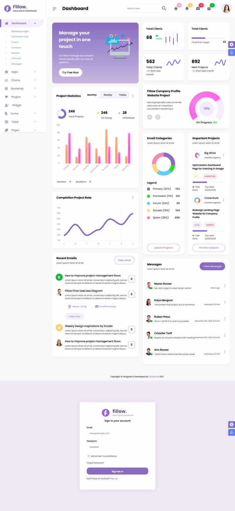 响应式app业务统计后台管理html模板 - 项目资源网