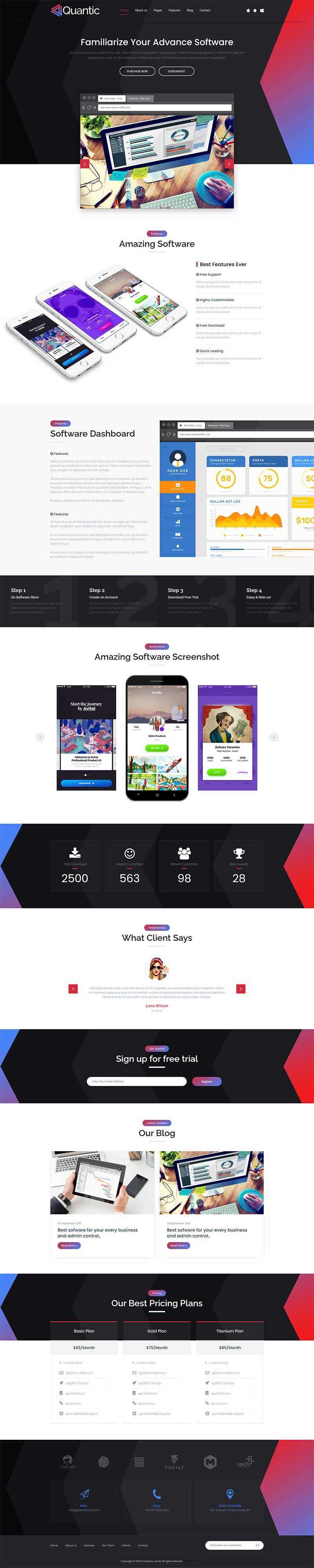 软件开发设计服务公司网站html模板 - 项目资源网