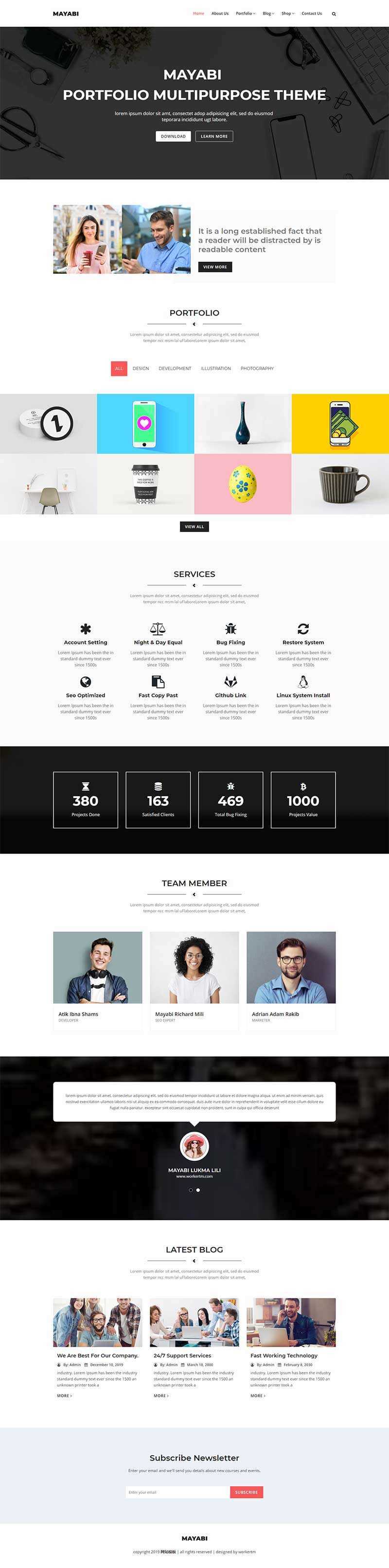 响应式多用途的公司业务展示HTML5模板 - 项目资源网