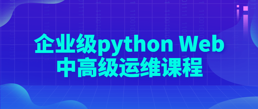 企业级 python Web 中高级运维课程 - 项目资源网