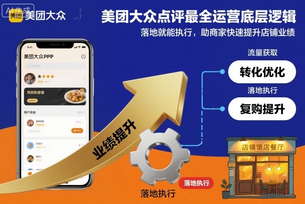 美团大众点评最全运营底层逻辑，落地就能执行，助商家快速提升店铺业绩 - 项目资源网