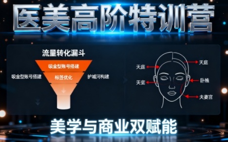 0-1000W医美高阶特训营课程，美学与商业双赋能 - 项目资源网