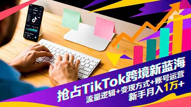 （16640期）抢占TikTok跨境新蓝海：流量逻辑+变现方式+账号运营，新手月入1万+ - 项目资源网