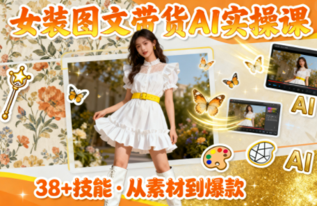女装图文带货的AI实操课 - 项目资源网