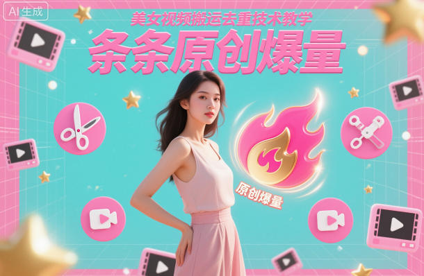 美女视频搬运去重技术教学，条条原创爆量 - 项目资源网
